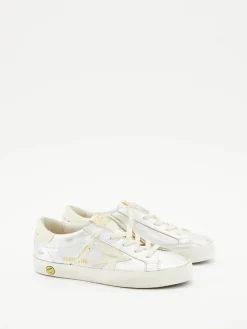 Metallic Sneaker 'Super Star' Silber