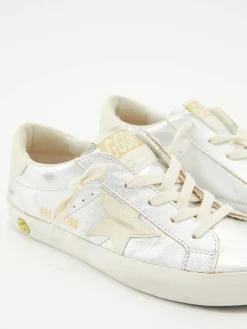 Metallic Sneaker 'Super Star' Silber