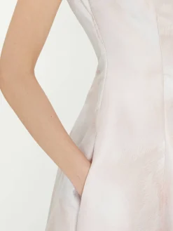 Midikleid aus Lisianthus Jacquard Marble