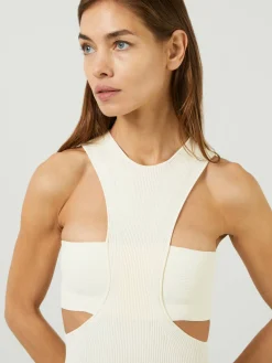 Midikleid Crème