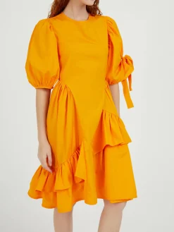 Midikleid 'Danita' Orange