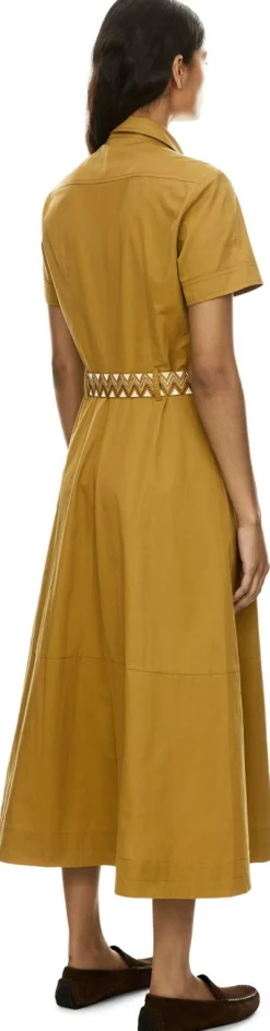Midikleid 'Giselle Mojave' mit Gürtel Olivgrün