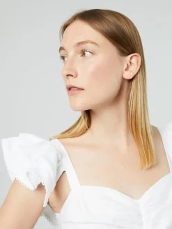 Midikleid 'Kukka' Weiß