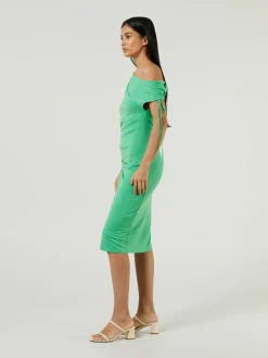 Midikleid 'Lenia' Grün