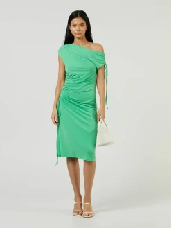 Midikleid 'Lenia' Grün