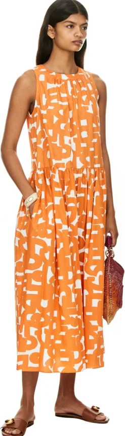 Midikleid Orange