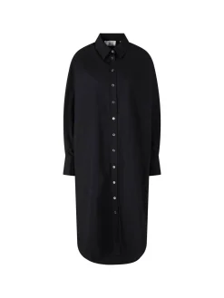Midikleid 'The Poplin' Schwarz