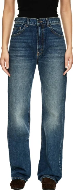 Mid-Rise Jeans 'Mitchell' Blau