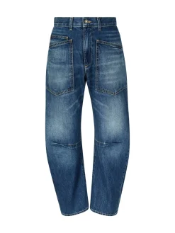 Mid-Rise Jeans 'Shon' Mittelblau