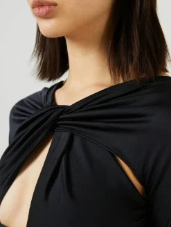Minikleid mit Cut-Outs Schwarz
