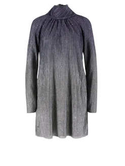 Minikleid mit Glitzer-Effekt Blau