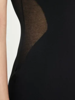 Minikleid mit Netzeinsatz 'Miracle' Schwarz