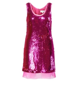 Minikleid mit Pailletten 'Aishia' Pink