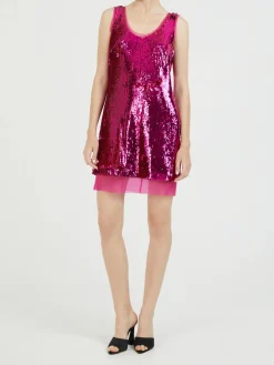 Minikleid mit Pailletten 'Aishia' Pink