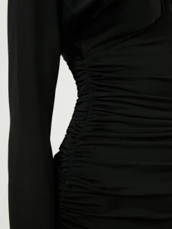 Minikleid mit Rückenausschnitt Schwarz