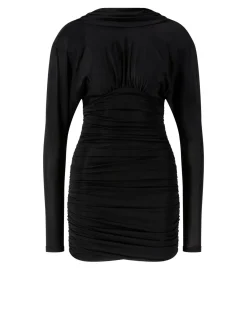 Minikleid mit Rückenausschnitt Schwarz