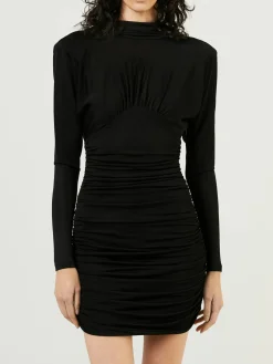 Minikleid mit Rückenausschnitt Schwarz