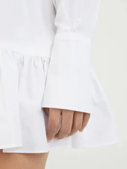 Minikleid mit Rüschen Weiß
