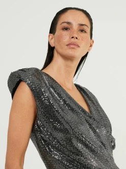 Minikleid Silber