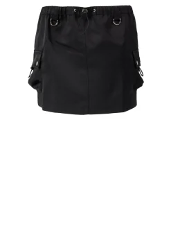 Minirock mit Cargo-Stil Schwarz