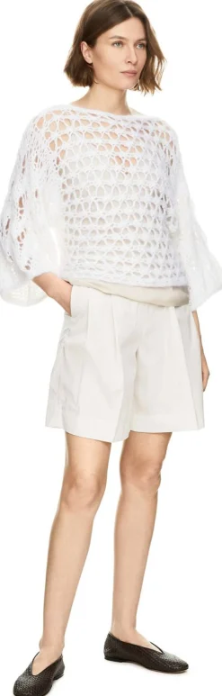 Mohair-Seidenpullover 'Levanto' Off White