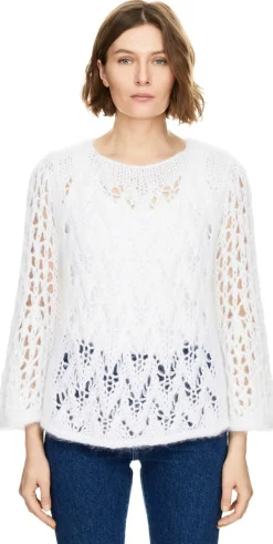 Mohair-Seidenpullover 'Lumeville' Off White