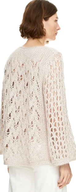 Mohair-Seidenpullover 'Lumeville' Puder