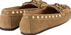 Mokassin 'Faxel' mit Nieten Taupe