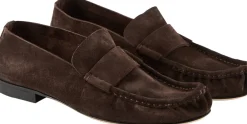 Mokassins aus Veloursleder Dunkelbraun