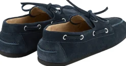 Mokassins aus Veloursleder Marineblau