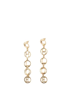Ohrringe mit Schriftzug Vintage Gold