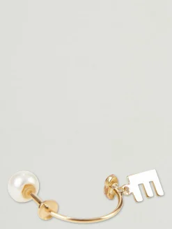 Ohrring 'Micro Lips E' Gelbgold