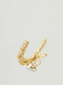 Ohrstecker 'Marie Era Cuff' 18K Gelbgold mit Diamanten