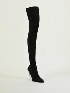 Overknee-Stiefel 'Logan Cuissardes' Schwarz