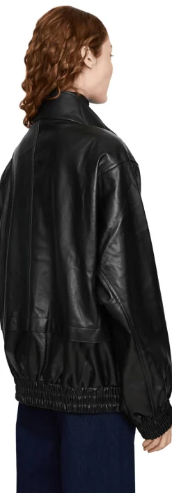 Oversize Bomberjacke 'Brooklyn Panel' Schwarz