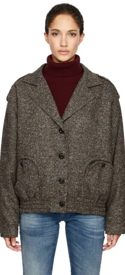 Oversized Blousonjacke 'Sarissa Charlie' Braun