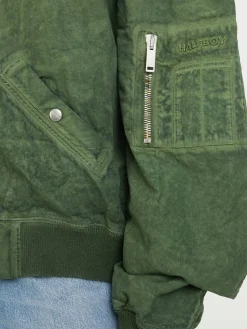 Oversized Bomberjacke Grün