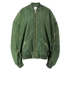 Oversized Bomberjacke Grün