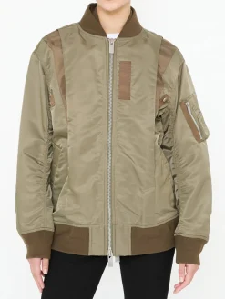 Oversized Bomberjacke Khaki