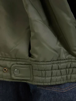 Oversized Bomberjacke 'Ribbed Flight' Khaki