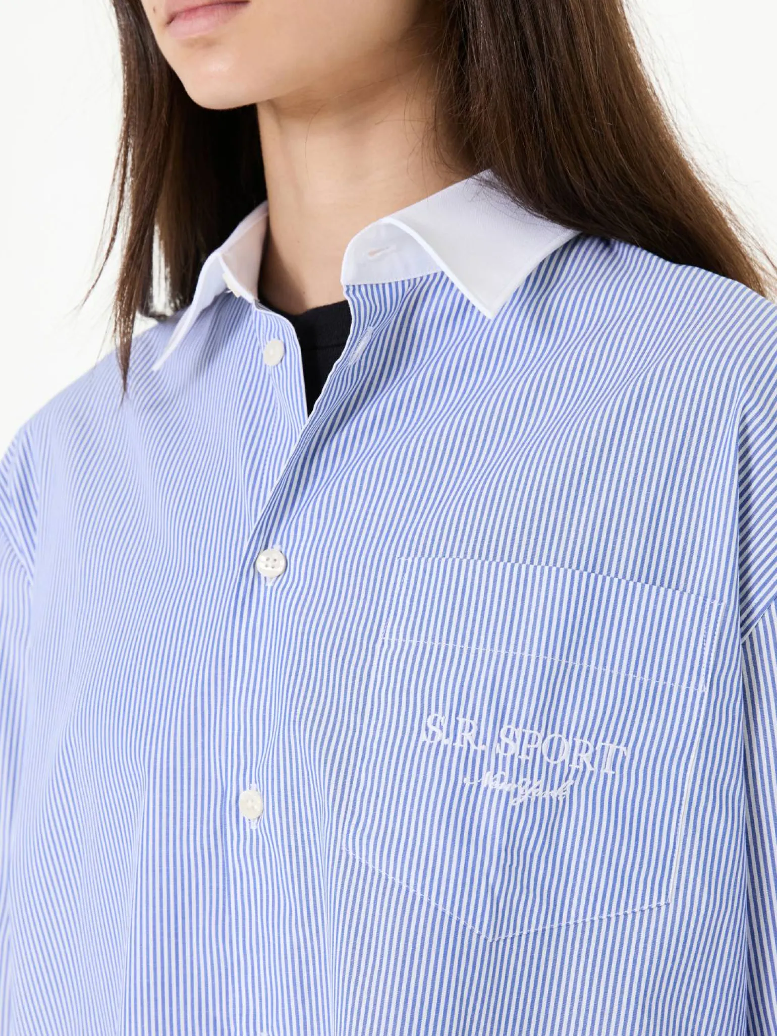 Oversized Hemd Blau