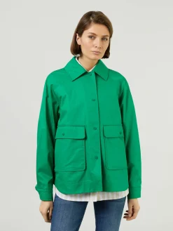 Oversized Jacke Grün