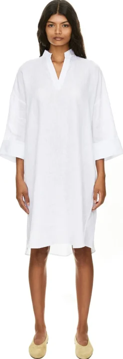Oversized Leinenkleid 'Marta' Weiß