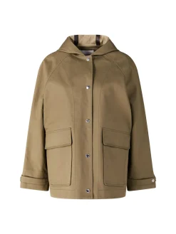 Oversized Parka mit Kapuze Khaki