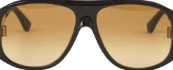 Oversized Sonnenbrille Dunkelbraun