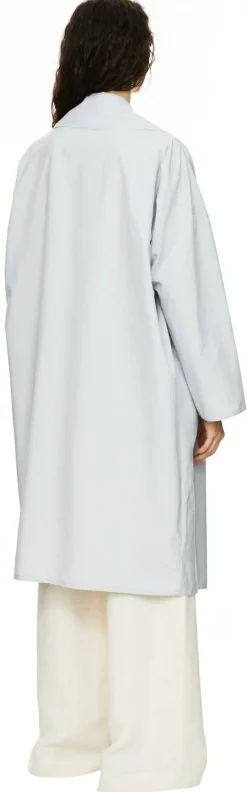 Oversized Trenchcoat Hellgrau