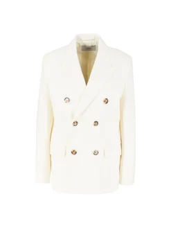 Oversized Wollblazer Crème