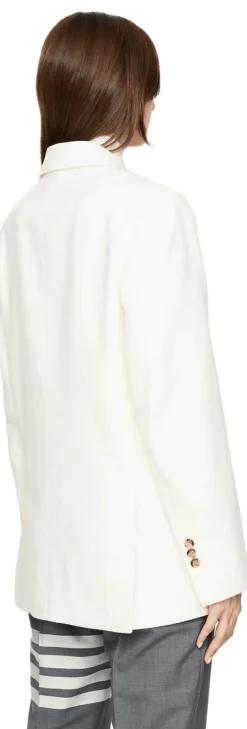 Oversized Wollblazer Crème