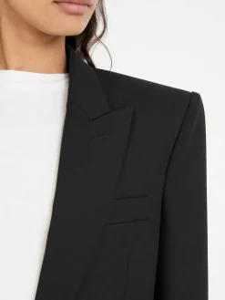 Oversized Wollblazer Schwarz