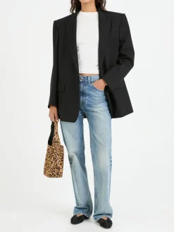 Oversized Wollblazer Schwarz